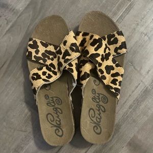 Leopard sandals